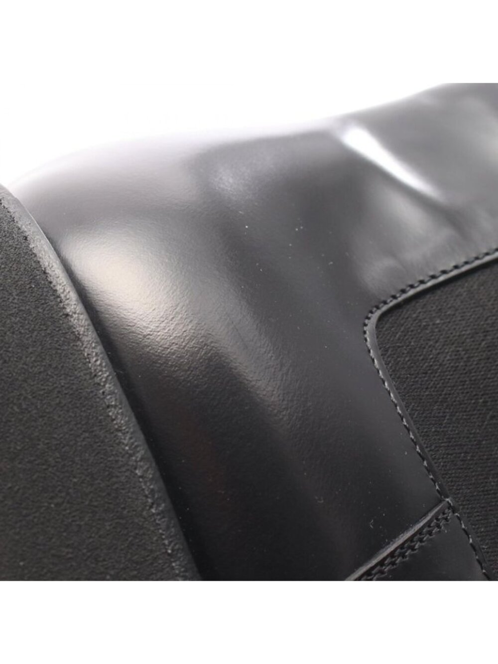 Prada Brushed Leather Chelsea Boots - Picture 9 of 9